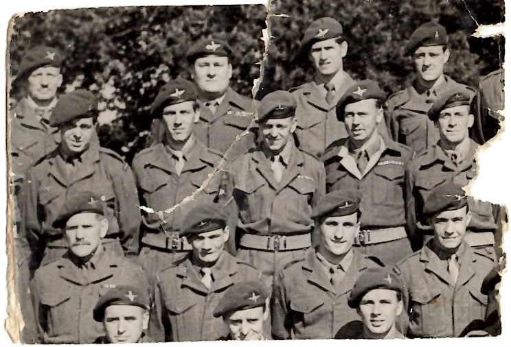 Jack Bracewell and his regiment during the war.