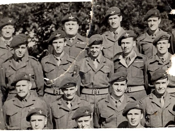 Jack Bracewell and his regiment during the war.