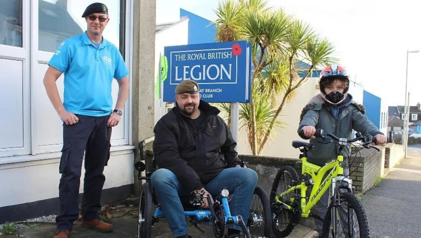 Jake getting his new trike