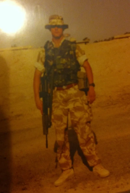 Jon on tour in army unifrom