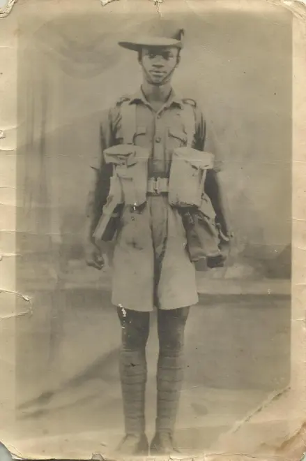 Joshua Ennin in uniform Joshua Ennin in uniform