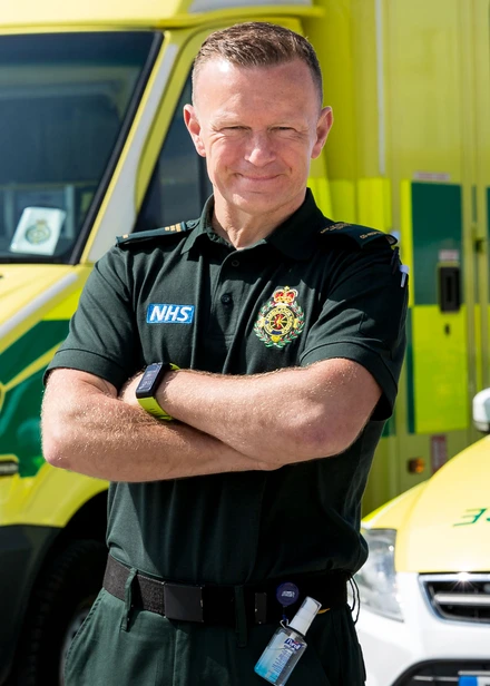 Karl Phillips in First Responder uniform