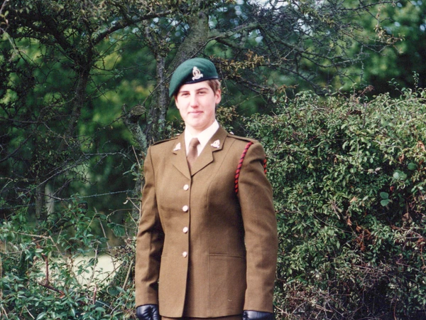Kate Green standing in her uniform
