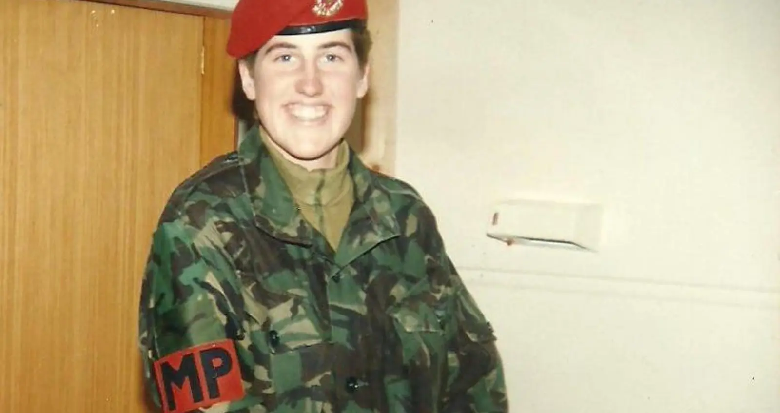 Kate Green during her time serving with the Royal Military Police