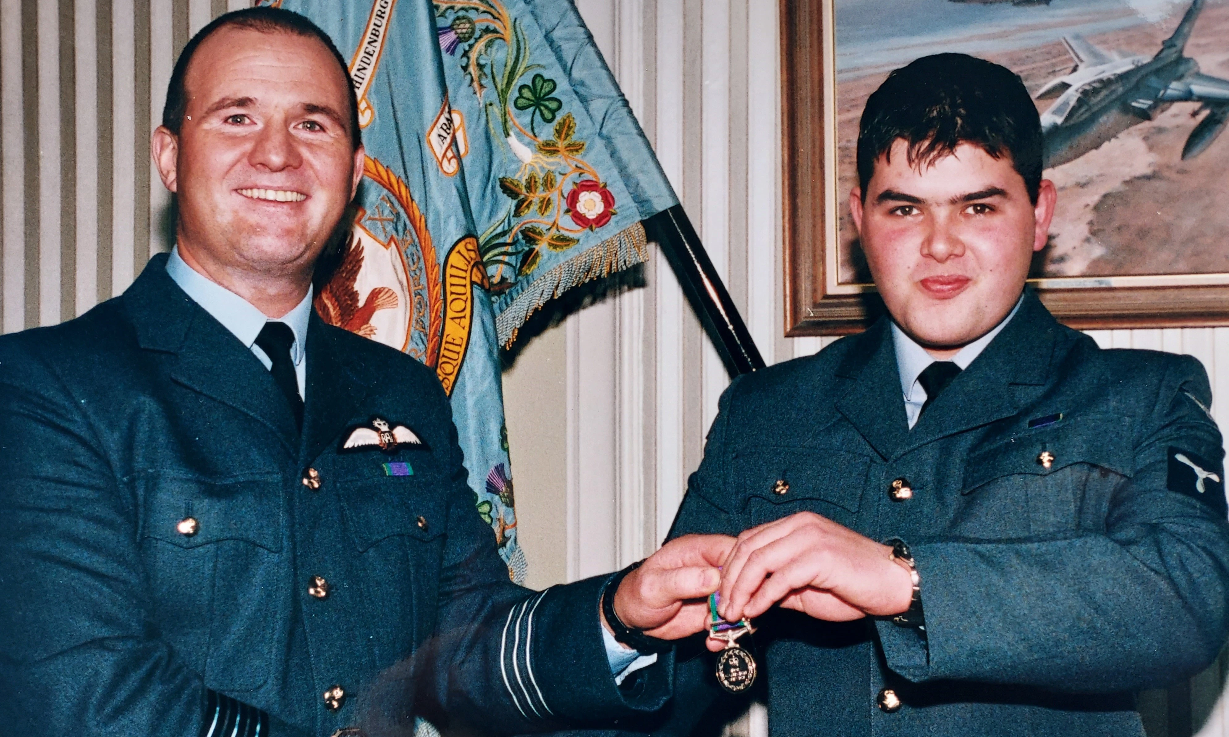 Keith with Wing Comm Mick Mercer