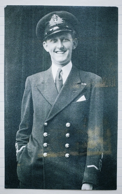 A younger Ken Lown in uniform