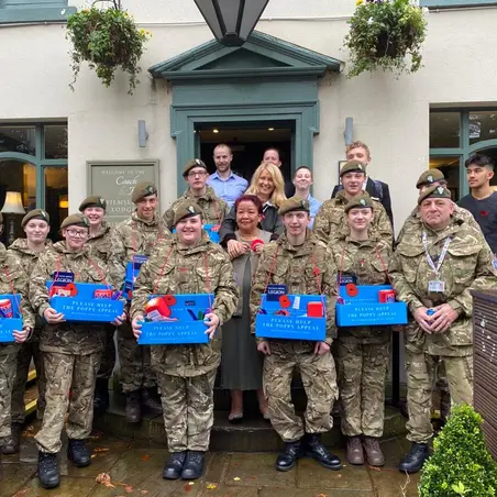 Army cadets group photo Esther McVey MP Army cadets group photo Esther McVey MP