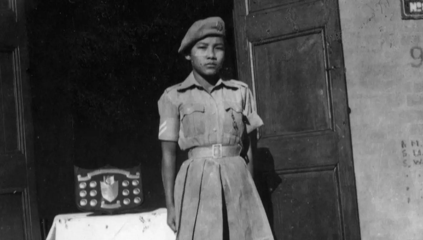 Khumi as cadet in Manipur