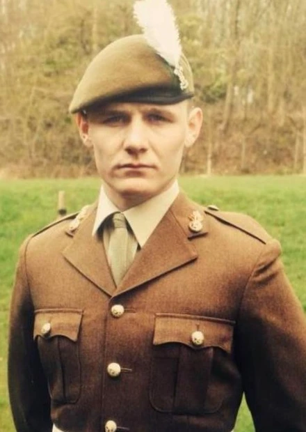 Leon during service Leon on uniform during