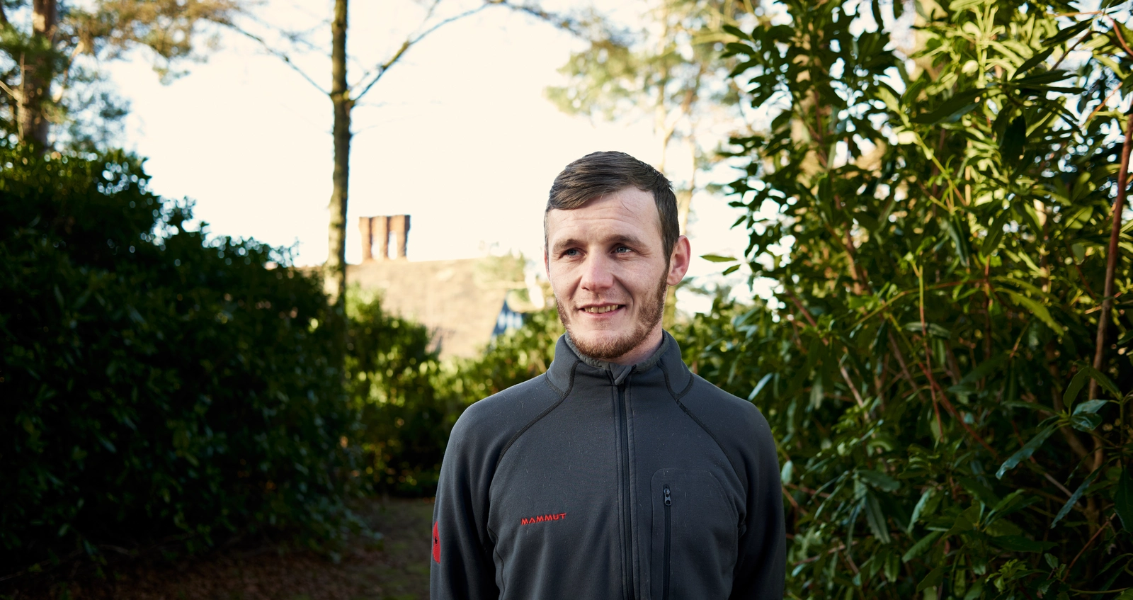 Leon standing in the hotel grounds Leon standing in the hotel grounds