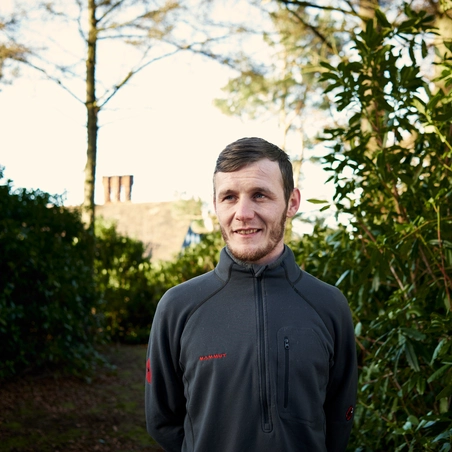 Leon standing in the hotel grounds Leon standing in the hotel grounds