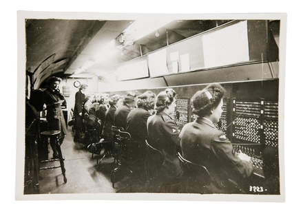 The main switchboard underground in the tunnels at Fort Southwick