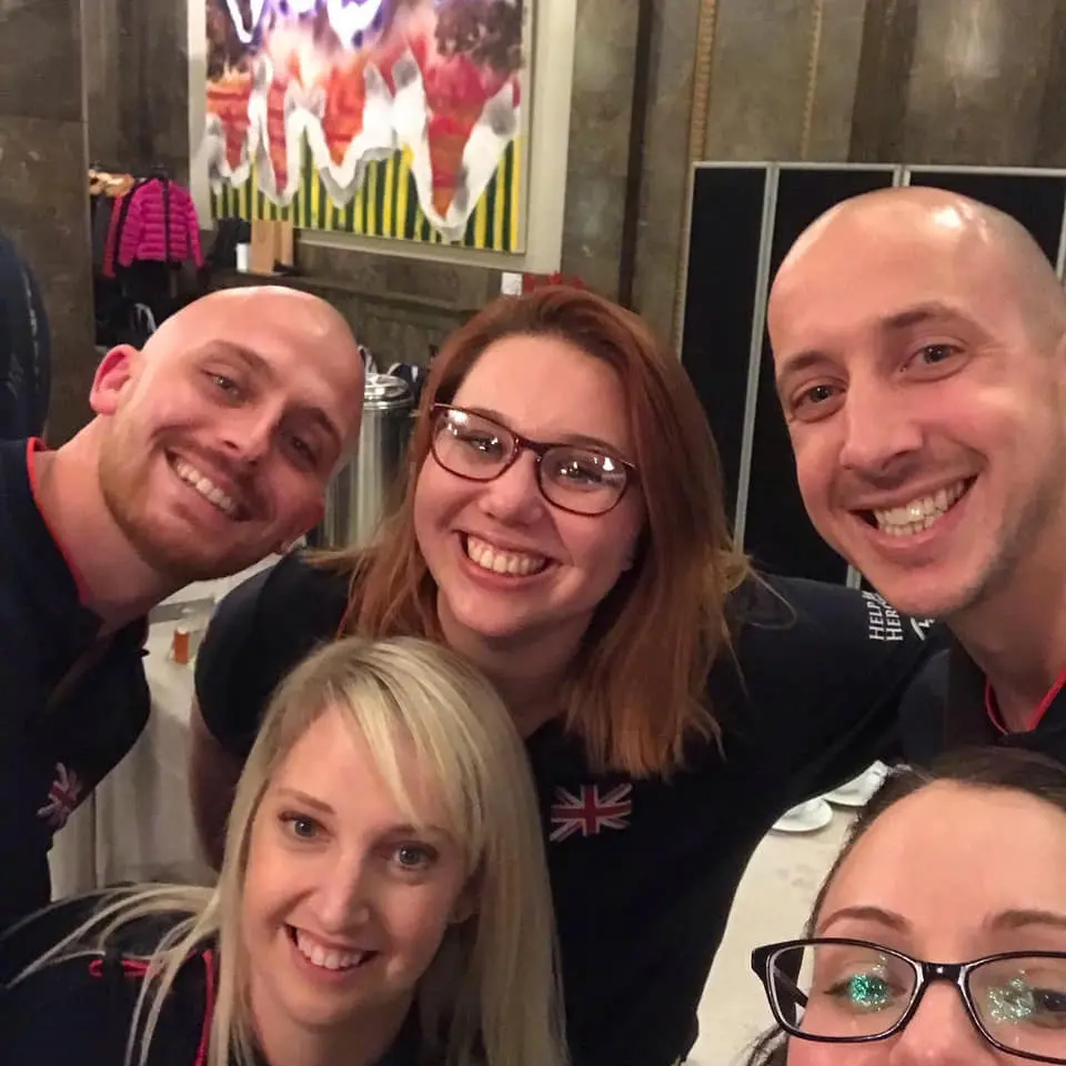 Joe and Megan with friends at the Invictus Games