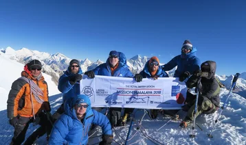 Members of the Mission Himalaya team at the summit of Mera Peak