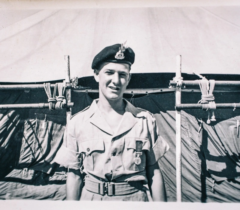 Peter Cherry at Kyko Camp near Nicosia.