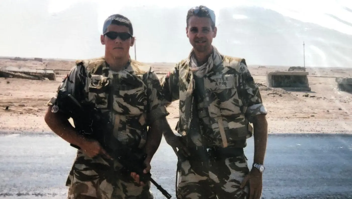 Steve Little on tour in Iraq Steve Little on tour in Iraq