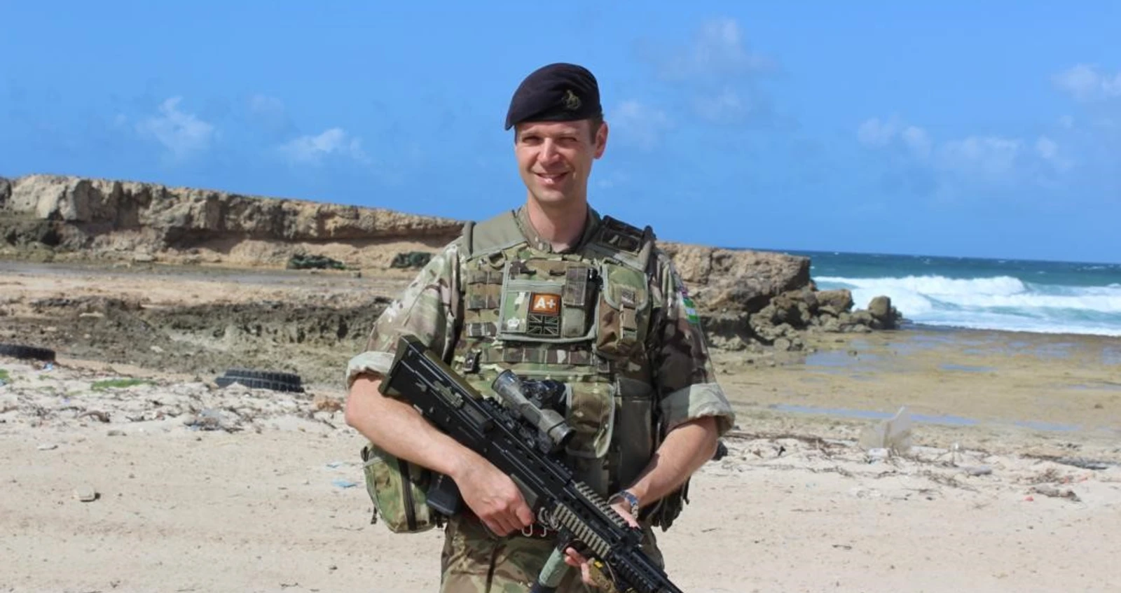 Steve Little on tour in Somalia