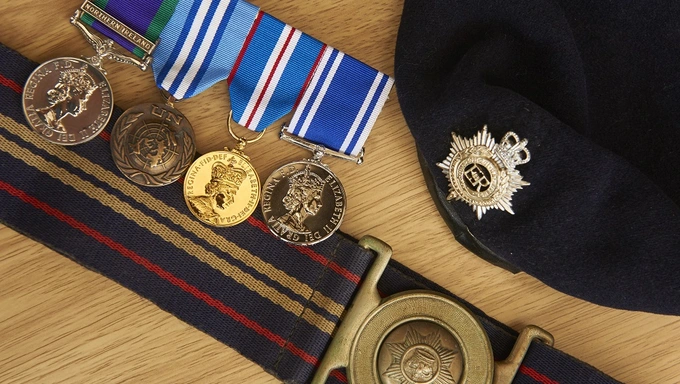 David's time in service saw him awarded a number of medals, including a David's General Service Northern Ireland medal