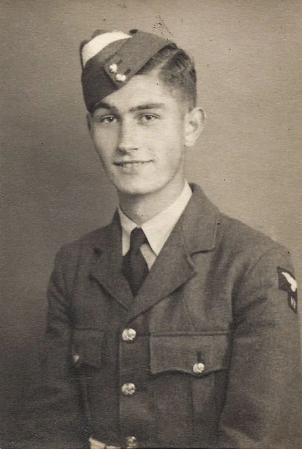 Portrait of the younger Desmond Lush in uniform.
