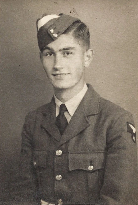 Portrait of the younger Desmond Lush in uniform Portrait of the younger Desmond Lush in uniform.