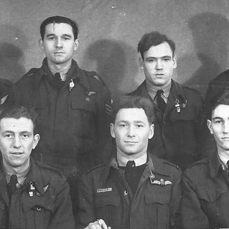 Desmond Lush with his 625 Squadron crewmates