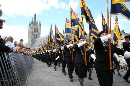 stories_maddie_hempell_GP90 Legion Standard Bearers march through Ypres at Great Pilgrimage 90