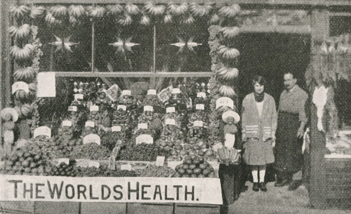 A shop set up by an ex-Serviceman and his wife with help from the Unity Relief Fund