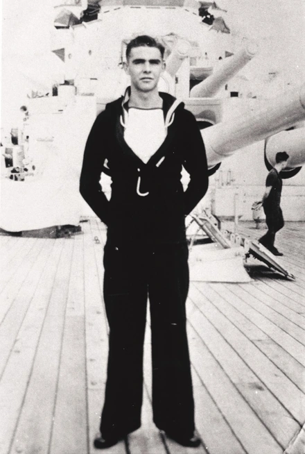 Sean Connery during his time in the Navy Sean Connery during his time in the Navy