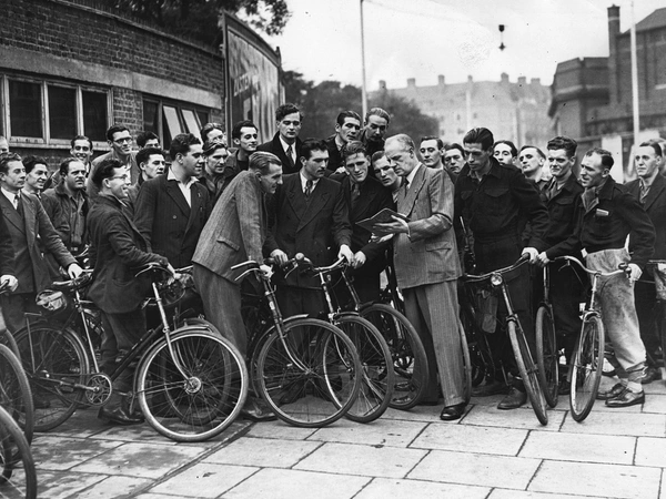 Taxi school students used bicycles to navigate London as they were learning the Knowledge