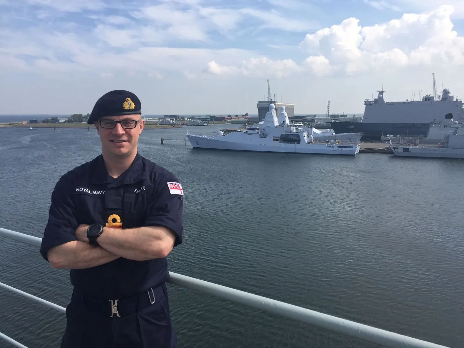 Surgeon Commander Adham Khalek on HMS President