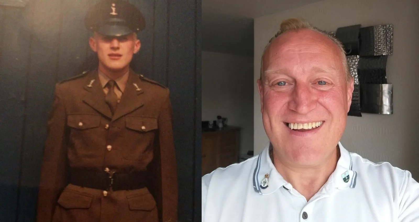 Terry in the Army and today