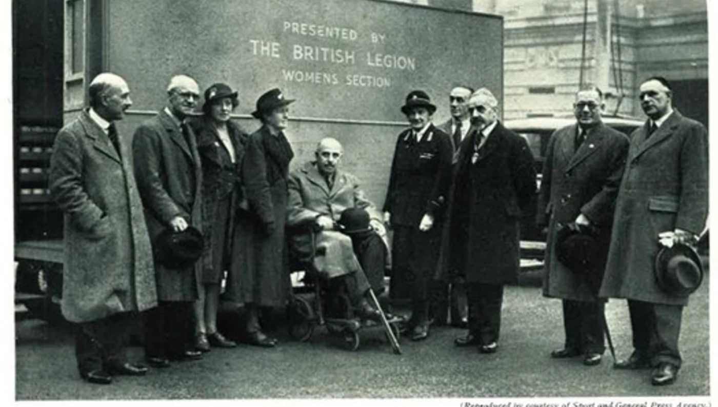 Mobile canteen for people made homeless by the London bombing in 1940 by The Women's Section. Mobile canteen for people made homeless by the London bombing in 1940 by The Women's Section.