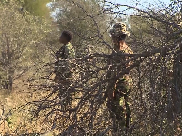 Army and rangers working on counter-poaching operations in Malawi
