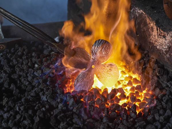 stories_tim_blacksmith_fired_poppy A metal being fired