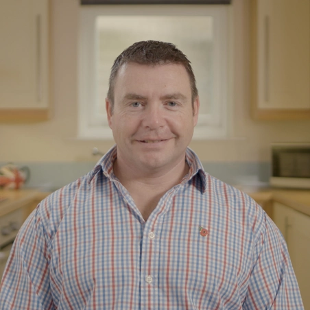 Alan White at home Alan White at home