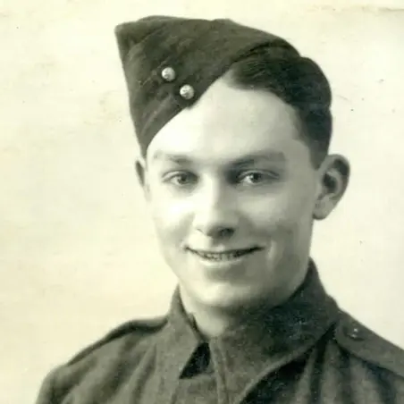 Stanley Topham in uniform before the war Stanley Topham in uniform before the war
