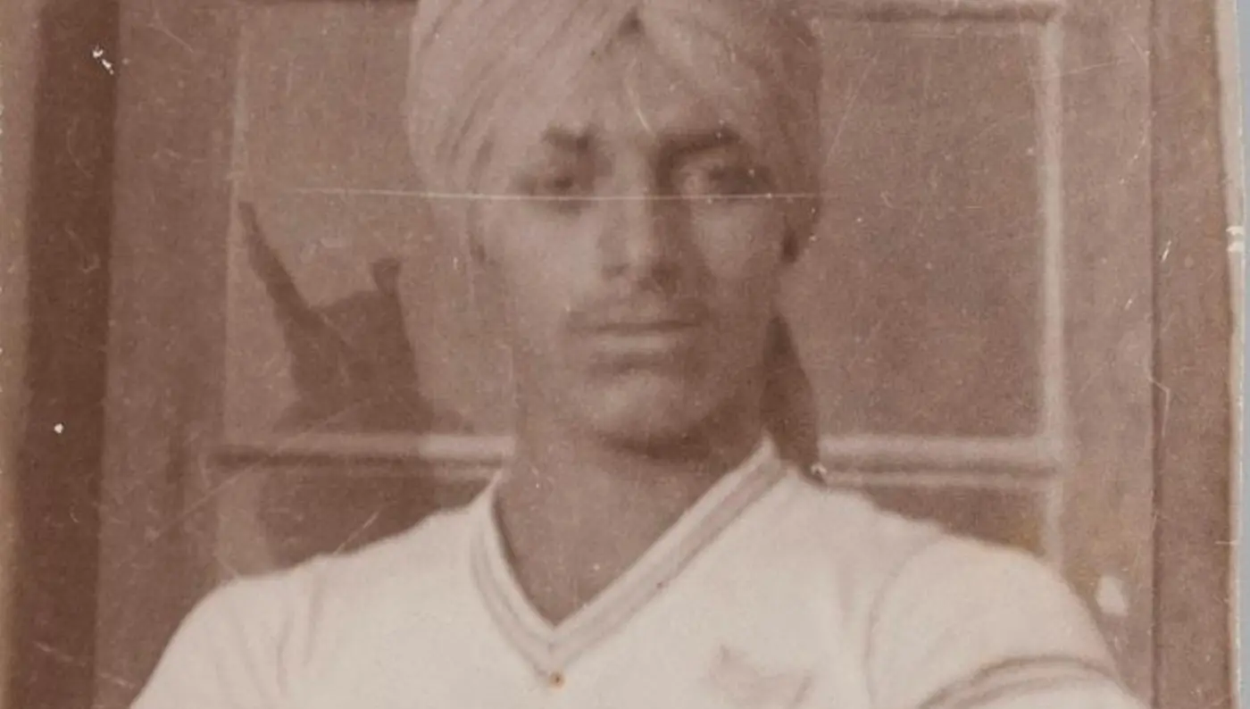 Rajindar as a young man Rajindar as a young man
