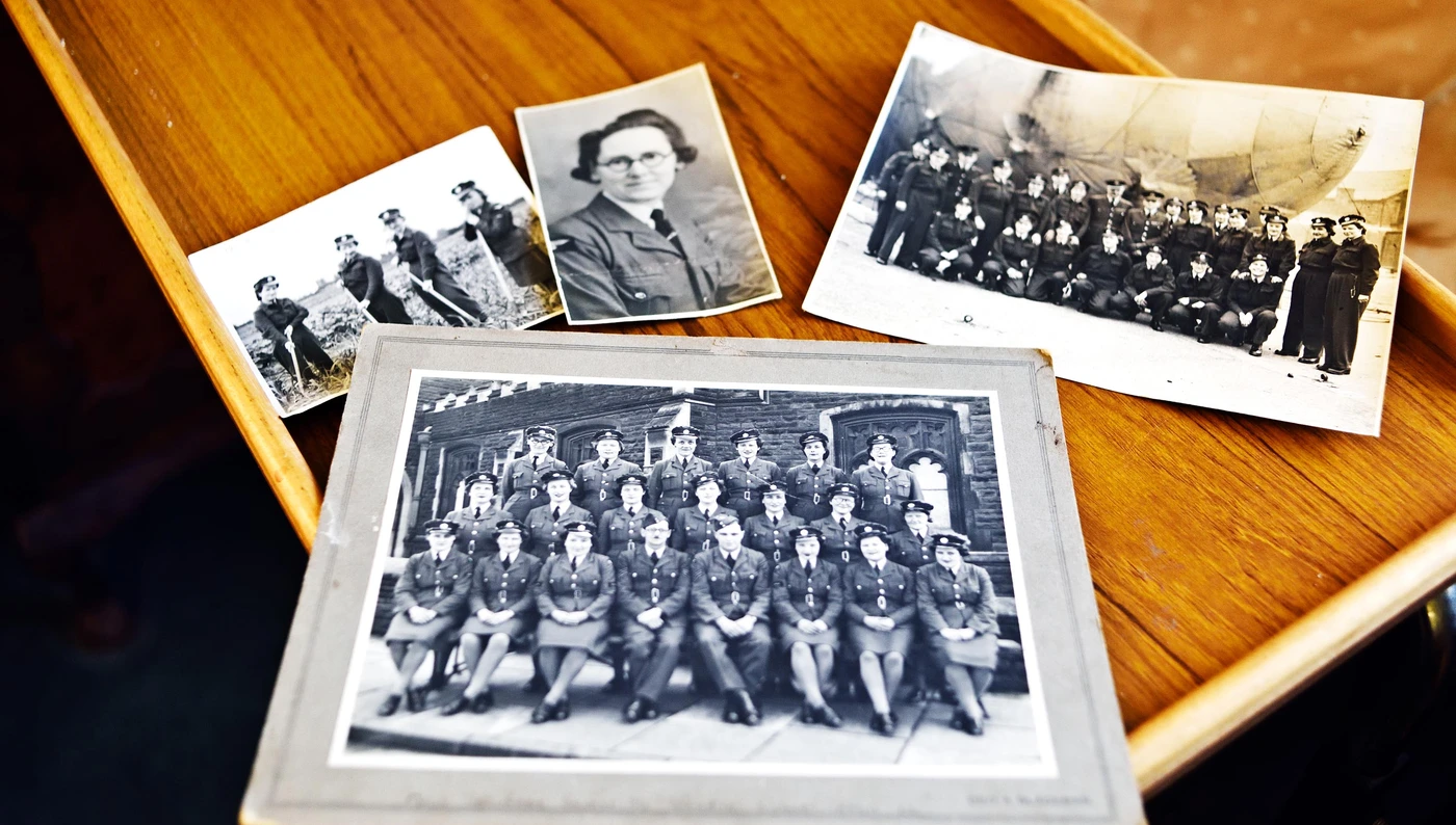 Photos of Winifred's time as a Barrage Balloon Operator