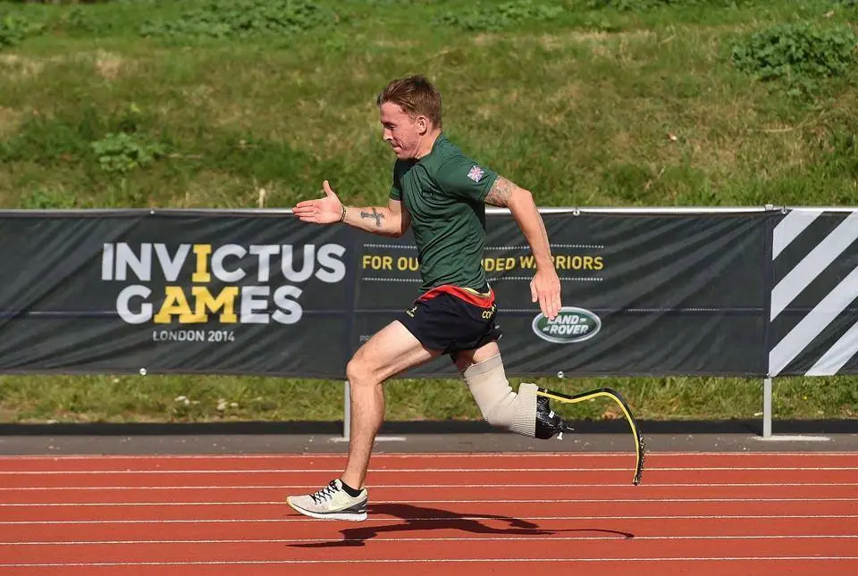 Veteran Andy competing in the Invictus Games trials