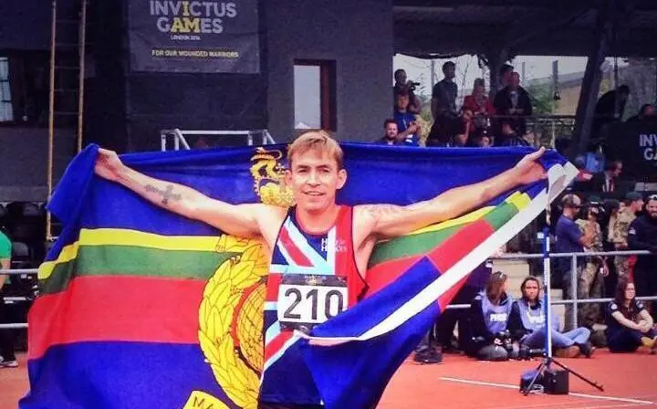 Former Marine Andy at the Invictus Games