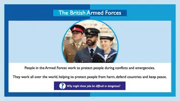 Key Stage 1 - British Armed Forces