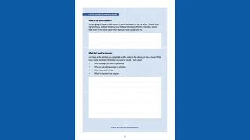 Creative Writing - Radio Advert Planning Sheet