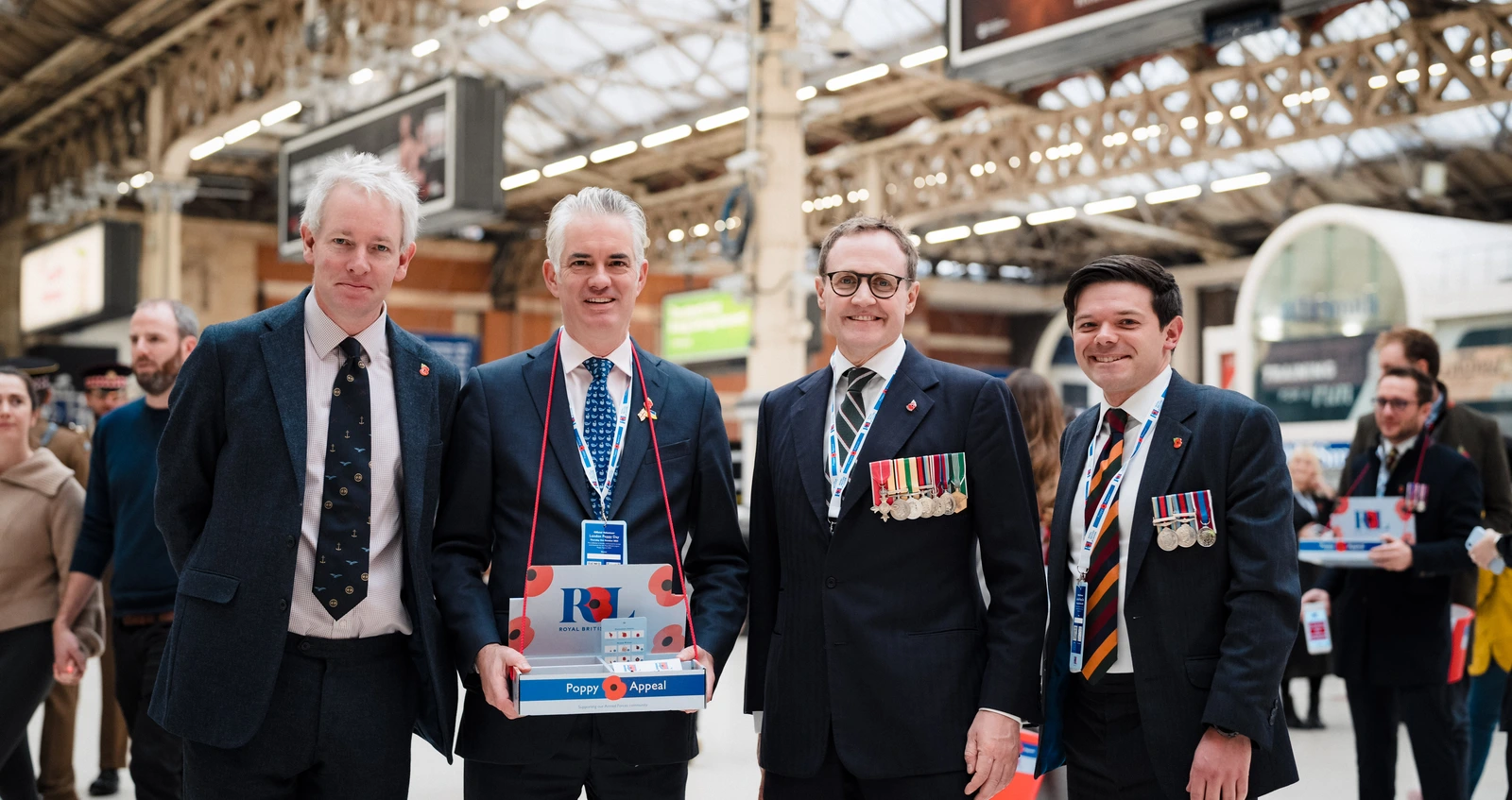 James Cartlidge MP, Danny Kruger MP, Tom Tugendhat MP collecting at Victoria station James Cartlidge MP, Danny Kruger MP, Tom Tugendhat MP collecting at Victoria station