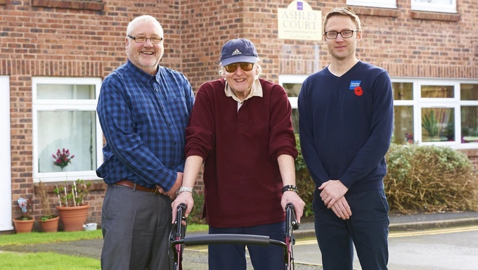 Why_Volunteer_Hero Terence with the Legion volunteers who helped him