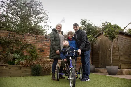 Wells Family Wells family in the garden