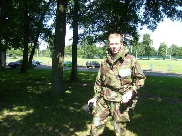 Dean Rathbone in his Army uniform